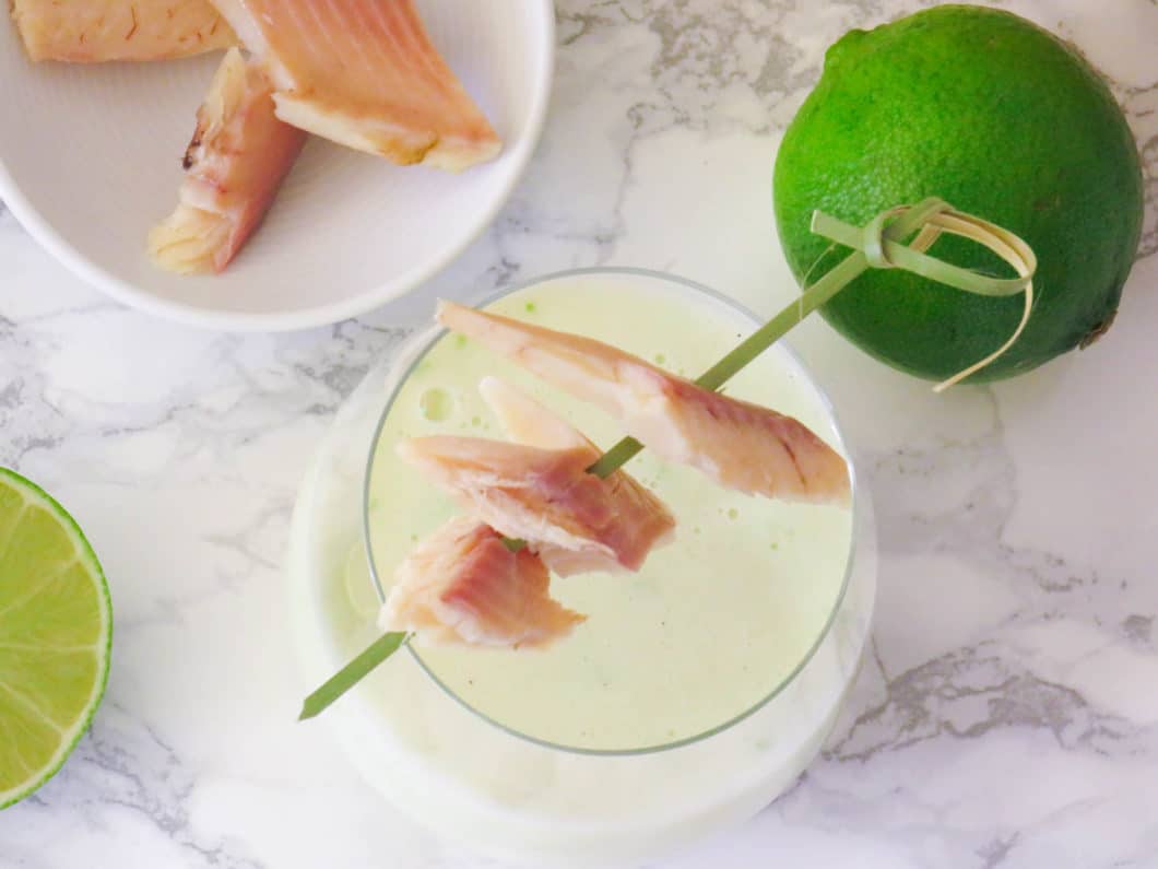 Kalte Melonensuppe mit geräuchertem Saibling - genussfreudig