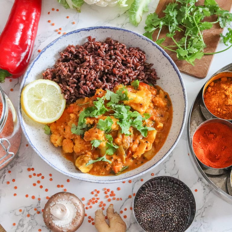 Ayurvedisches GemüseLinsenCurry genussfreudig