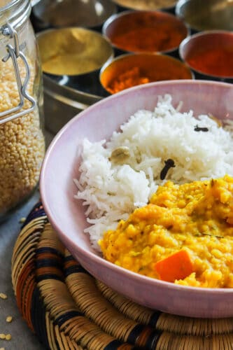 Mung Dal mit Kürbis